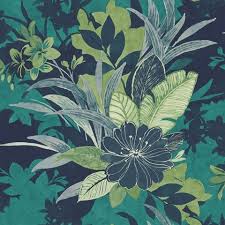 Maybe you would like to learn more about one of these? Blue Green Commercial Flowers Wallpaper Green Flowers 54 Wallcovering
