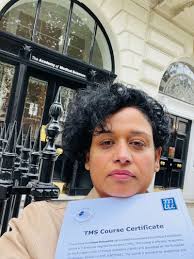 I completed my international tms certificate today. Meeting Prof Alex Sack  and team was such an inspiration.