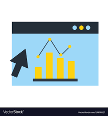 website report statistics chart growth click