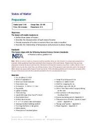 Particles that make up a substance move. States Of Matter Lesson Plans Worksheets Lesson Planet