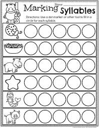Syllables Worksheets Planning Playtime Syllable Worksheet Syllable Syllables Activities