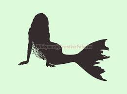 Download Mermaid Silhouette Graphic By Widyaav Creative Fabrica SVG Cut Files