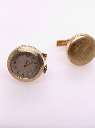 Gold Watch Cufflinks For Sale At 1stdibs
