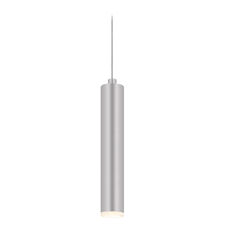 Sonneman Lighting Micro Bright Satin Aluminum Led Mini Pendant Light With Cylindrical Shade 2390 16 Destination Lighting