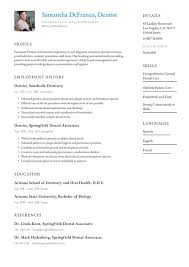 insert your first name and family name here postal address: Dentist Resume Examples Writing Tips 2021 Free Guide Resume Io