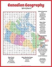Attach the adhesive tabs and your jigsaw is ready to hang. Canada Geography Word Search Puzzle Worksheet Activity Geography Of Canada Geography For Kids All About Canada