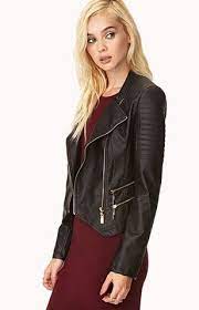 Total Babe Moto Jacket From Forever 21 A Faux Leather Moto Jacket Featuring Quilted Shoulders Do Jackets Black Faux Leather Jacket Black Leather Moto Jacket