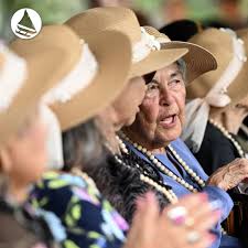 Tihu Lujan, grandson of Teresita "Terry" Leon Guerrero Taitague Diego,  shared her story of resilience after the war during the Hasso Inalåhan  ceremony