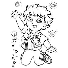 This color book was added on 2016 01 04 in dora the explorer coloring page and was printed 765 times by kids and adults. Top 10 Free Printable Diego Coloring Pages Online