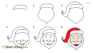 How to draw a reindeer for kids, step by step, drawing guide, by dawn. How To Draw Santa Pictures Santa Step By Step Drawing Lessons