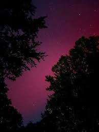 Northern lights over Cincinnati, Kentucky