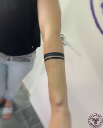 Do you like it ?women often pick flowers in their tattoos. Two Stripes Armband Tattoo Za Lano Indieink Tattooart Facebook