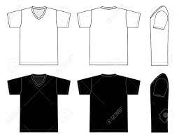 Download V Neck T Shirt Template Vector Illustration In Black And White Royalty Free Cliparts Vectors And Stock Illustration Image 98264572