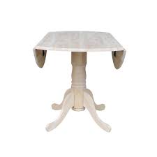 Boothby Drop Leaf Rubberwood Solid Wood Pedestal Dining Table Dining Table Drop Leaf Dining Table Pedestal Dining Table