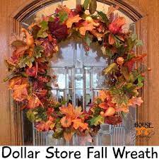 Make Your Own Fall Wreath Dollar Store Fall Decor House Of Hepworths Diy Fall Wreath Fall Decor Diy Dollar Store Fall Decor