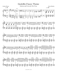 Track b11 is an untitled lock groove of the godzilla stomp that does not appear on the tracklist. Godzilla Classic Theme Updated Sheet Music For Piano Solo Musescore Com