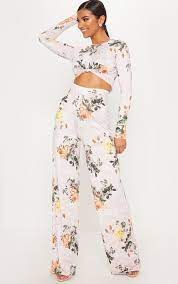 These sets are perfect for casual living. Pink Slinky Floral Print Palazzo Trousers 2 Piece Outfits Two Piece Dress Two Piece Outfit