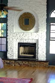 What to expect from white stone fireplace: 20 Best Painted Stone Fireplace For Your Inspiration Eabis Org