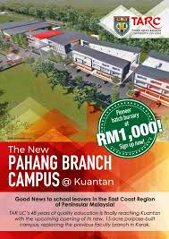 Start your application process by pressing choose a program. Tar Uc To Open New Campus At Kuantan Pahang