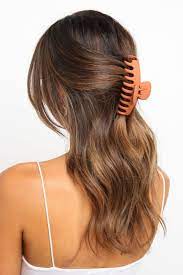 Gaige Hairclip Rust In 2021 Clip Hairstyles Aesthetic Hair Hair Clips