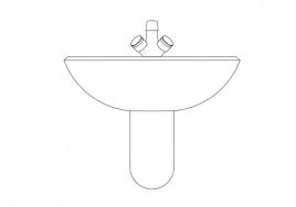 sink elevation free cads sink