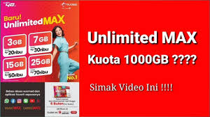 Paket unlimited max merupakan paket kartu perdana telkomsel yang berisi kuota unlimited untuk akses ke beberapa aplikasi. Unlimited Max Kuota 1000gb Youtube