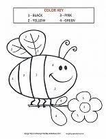 The more you color, the more the picture comes alive. Color By Number Coloring Pages Bee Activities Coloring By Number Bee Themed Classroom