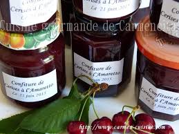 Confiture De Cerises A L Amaretto Cuisine Gourmande De Carmencita Confiture De Cerises Confiture Cuisine Gourmande