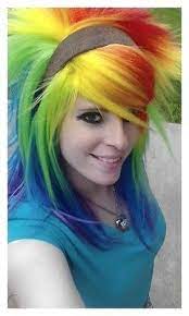 My rainbow pony rainbow dash haircut apron professional salon unisex hair cutting cape，hair dye printed styling haircut aprons apply to adult/women/men 55 x 66 in : My Little Pony Rainbow Dash Cosplay Hair Tail Wig Set Party Rave Color Brony Usa 1423513470
