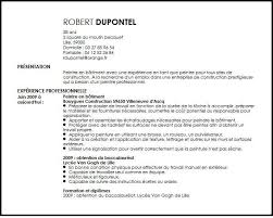 Exemple De Cv Peintre En Batiment Exemples Modeles De Cv