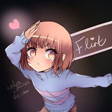 For spilling ketchup on your favourite hoodie. Flirt Undertale Frisk Speedpaint By Hopelesspeaches On Deviantart Undertale Undertale Cute Undertale Drawings
