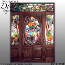 Maybe you would like to learn more about one of these? Modern 1 Oval Lite 2 Panel Mahogany Wood Front Door With Sidelites And Transom