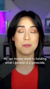 “My tax money went to funding what I believe is a genocide.”, Journalist  Francesca Fiorentini appeared