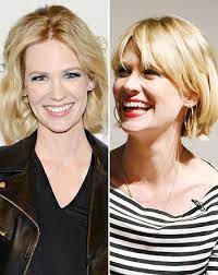 Mad Men Star January Jones Gets New Bangs Short Hair With Bangs January Jones Hair Short Hair Styles