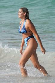 Daily updates give you a look at what celebrities are wearing, where go to vacation, dinner, shopping etc. Francesca Aiello In Blue Print Bikini In Miami Beach Tellyupdates Tv