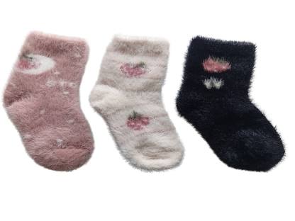 Cdeck Baby Rabbit Wool Anti-Skid Winter Socks |3 Pair Pack