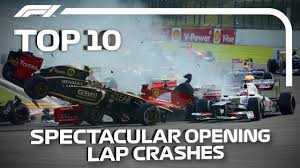 Baike's latest topics ( view all 9 topics | posts ). Top 10 Spectacular Opening Lap Crashes In F1 Youtube