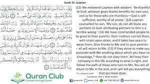 Surah baqarah >> currently viewing surah baqarah ayat 16 (2:16). 031 Luqman 12 15 Mishary Al Afaasy Youtube