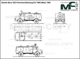 Daimler Benz 1923 Pulverloschfahrzeug Plf 3000 Metz 1969 2d Drawing Blueprints Model Copy In 2020 Daimler Benz 3d Modeling Programs Benz