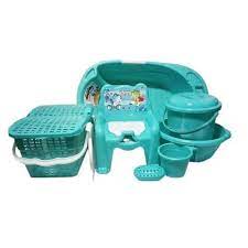 1 bath tub 1 potty sit 1 large bowl 1 bucket 1 container 2 lid. Cherish Baby Bath Set 7 Pieces Mint Green Konga Online Shopping