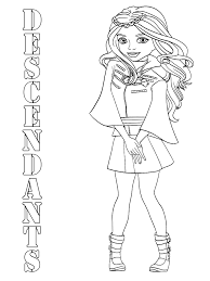 Mal has two dragons, carlos has two bones, jay has an awesome snake and evie has a crown. Descendants Coloring Pages Free Printable Coloring Pages For Kids