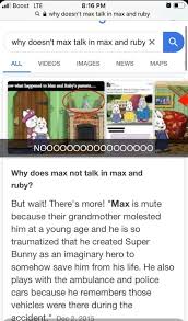 His first television appearance was in the pilot episode. Q Why Doesn T Max Talk In Max And Ruby Why Doesn T Max Talk In Max And Ruby X All Videos Images News Maps Why Does Max Not Talk In Max And Ruby