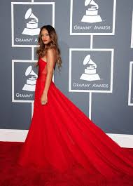 Rihanna Red Dress Dama De Vermelho Marsala Vestido Vestidos