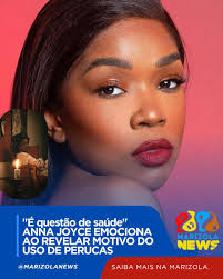 É questão de saúde" ANNA JOYCE EMOCIONA AO REVELAR MOTIVO DO USO DE PERUCAS  A talentosa cantora angolana Anna Joyce surpreendeu os fãs ao revelar, em  entrevista, que o uso constante de