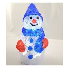 Muñeco de nieve pintado bolsa navideña. Muneco De Nieve Led Con Bateria 0 4w Iluminacion Navidad Compra Online