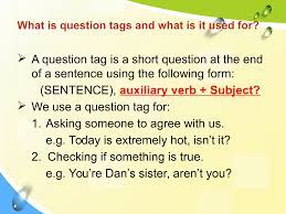 How To Form Question Tag In English Eslbuzz Learning English Learn English English Grammar English