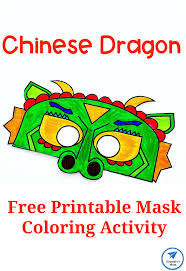 They're a really easy way to prepare activities for your kids so make sure you check them out too. Chinese Dragon Mask Printable Coloring Activity Jdaniel4s Mom