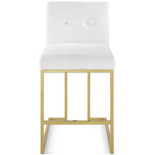 Enjoy free shipping on most stuff, even big stuff. Modway Privy 36 5 In Gold White Stainless Steel Upholstered Fabric Counter Stool Eei 3852 Gld Whi The Home Depot