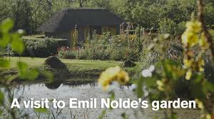 A floating flower garden filled with living flowers that float up and down in relation to the movement of people in the space. A Visit To Emil Nolde S Garden Youtube