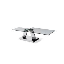 (extendability) the ease with which a system or component can be modified to increase its storage or functional capacity. Casas Extendable Glass Coffee Table Rectangular And Silver Base Sale